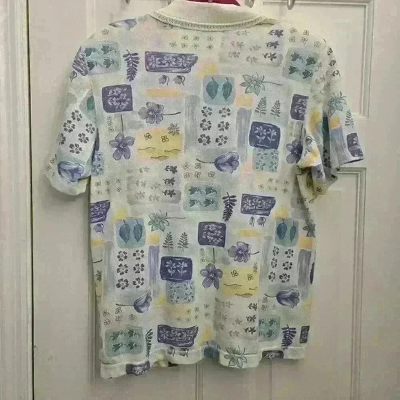 Alfred Dunner Vintage Polo Shirt W/Sequence &Zipper, Size S/M - Picture 4 of 4